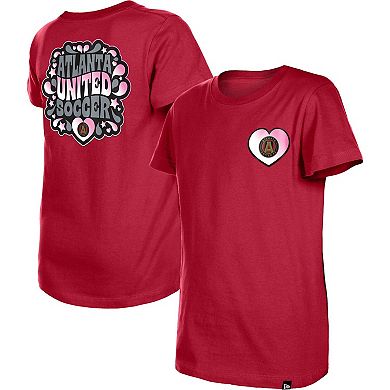 Girls Youth 5th & Ocean by New Era Red Atlanta United FC Color Changing T-Shirt