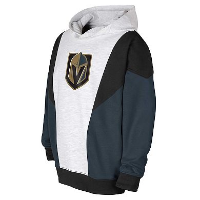 Youth Ash/Black Vegas Golden Knights Champion League Fleece Pullover Hoodie