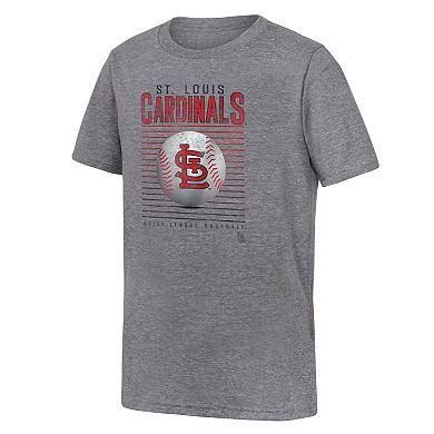 Youth Fanatics Branded Gray St. Louis Cardinals Relief Pitcher Tri-Blend T-Shirt