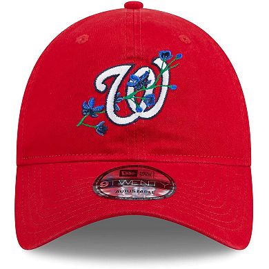 Youth New Era Red Washington Nationals Game Day Bloom 9TWENTY Adjustable Hat