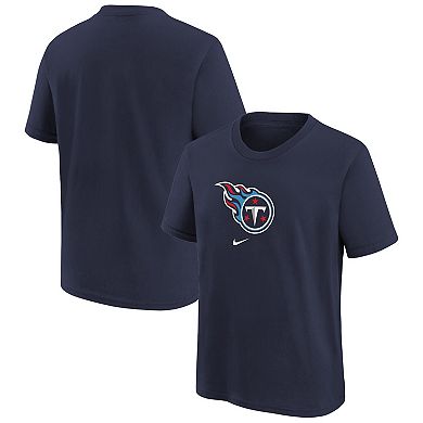 Preschool Nike Navy Tennessee Titans Team Wordmark T-Shirt