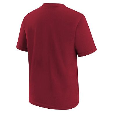 Preschool Nike Red Tampa Bay Buccaneers Team Wordmark T-Shirt