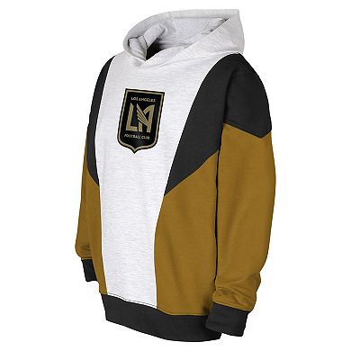 Youth Ash/Black LAFC Champion League Fleece Pullover Hoodie