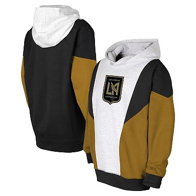 Youth Ash/Black LAFC Champion League Fleece Pullover Hoodie