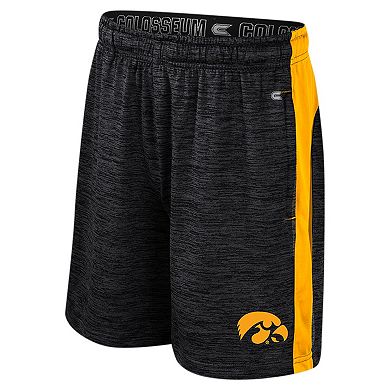 Youth Colosseum Black Iowa Hawkeyes Mayfield Shorts