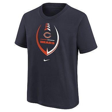 Girls Preschool Nike Navy Chicago Bears Icon T-Shirt