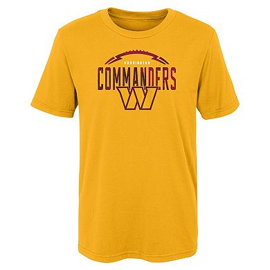 Preschool Gold Washington Commanders Blitz Ball T-Shirt