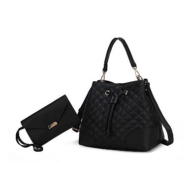 Mkf Collection Wendy Bucket Bag With Wristlet By Mia K