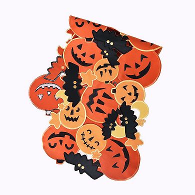 Celebrate Together Halloween Jack-o'-Lantern and Bats Cutout Table Runner