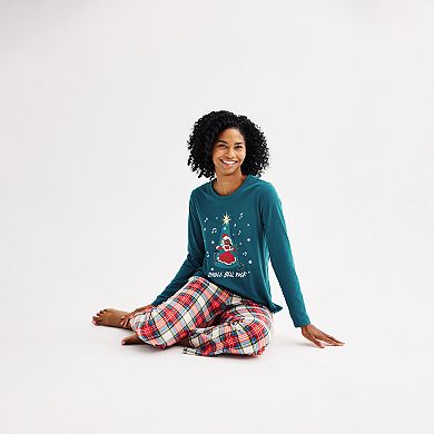 Women's Jammies For Your Families® Jingle Bell Rock Pajama Top & Pajama Bottoms Set