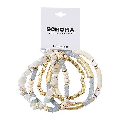 Sonoma Goods For Life® 5-Piece Chips Beaded Bracelet Set