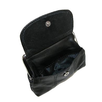 Leather Double Compartment Coin Purse Wallet