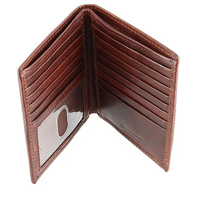 Men's Oil Pull Up Leather Hipster Bifold Wallet