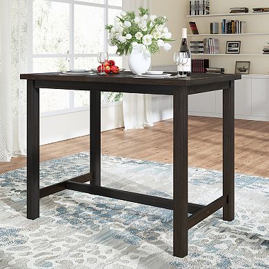 Merax Rustic Wooden Counter Height Dining Table