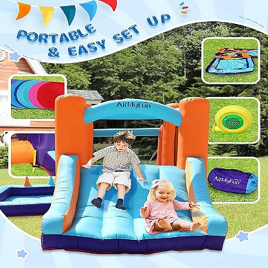 F.c Design Airmyfun Bounce House For Kids 5-12: Inflatable Outdoor Bouncy House With Ball Pit Pool