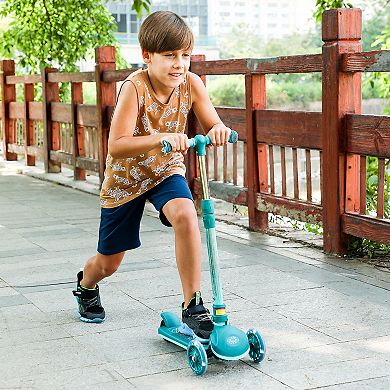 F.c Design Kick Scooter For Kids, Adjustable Height Handlebar, Lightweight, Wide Standing Board