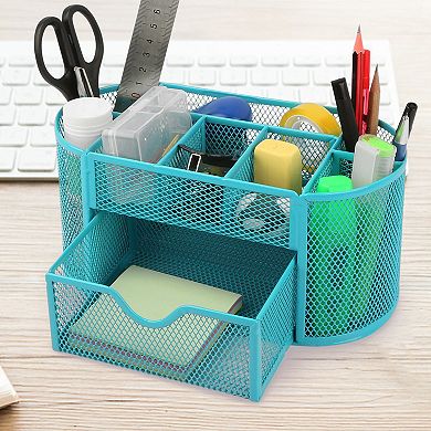 Pencil Holders With 9 Compartments, Pen Holder, And Storage