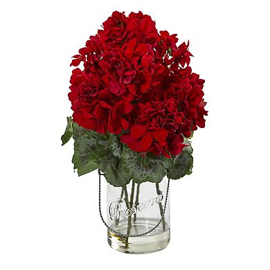 Geranium Artificial Arrangement (Set Of 2)