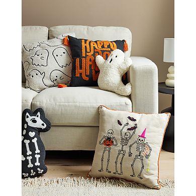 Celebrate Together™ Halloween White Ghost Sherpa Decorative Throw Pillow