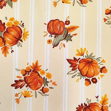 Celebrate Together™ Fall Pumpkin Stripe PEVA Tablecloth