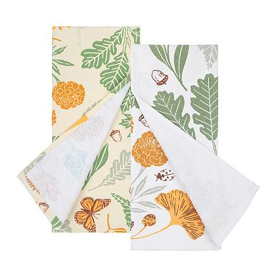 Celebrate Together Fall Sunflower Foliage 2-Pack Kitchen Towels