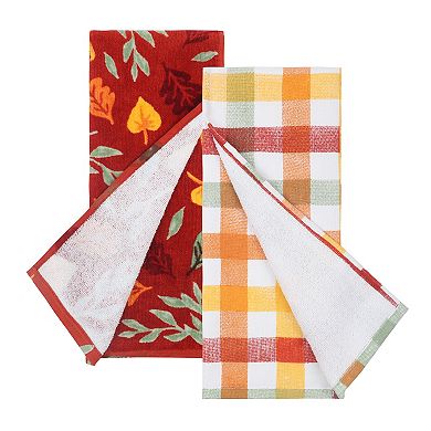 Celebrate Together Fall Happy Fall 2-Pack Terry Kitchen Towels