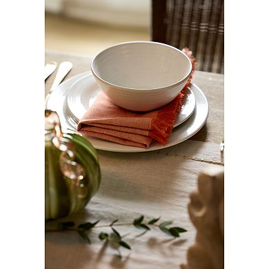 Celebrate Together Fall Fringed Solids 4-Pack Dining Napkins