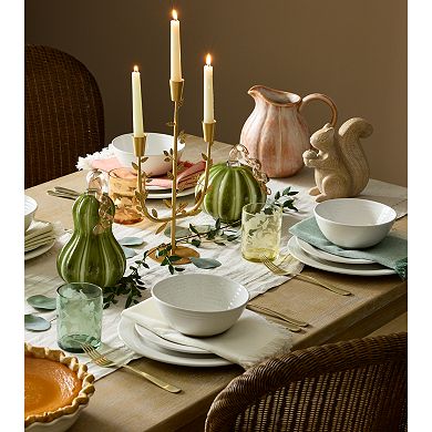 Celebrate Together Fall Fringed Solids 4-Pack Dining Napkins