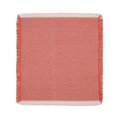 Celebrate Together Fall Fringed Solids 4-Pack Dining Napkins