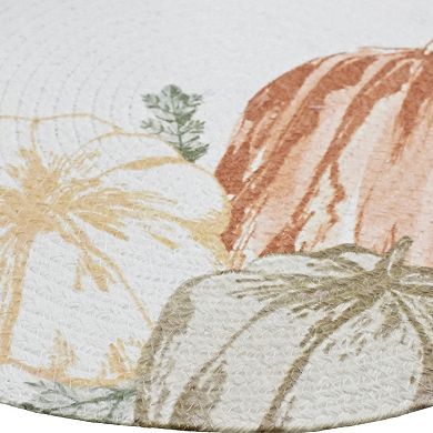 Celebrate Together??? Fall Celebrate Fall Together Pumpkin Printed Braid Placemat