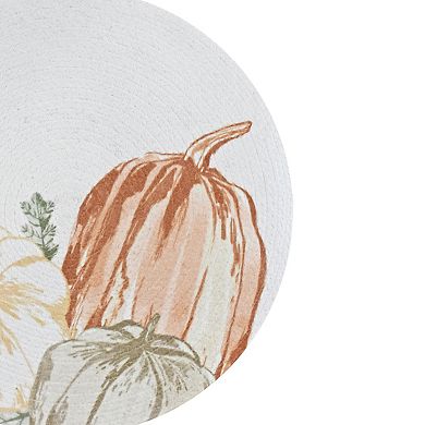 Celebrate Together??? Fall Celebrate Fall Together Pumpkin Printed Braid Placemat