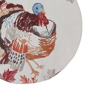 Celebrate Together??? Fall Printed Woven Turkey Placemat