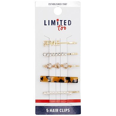 Girls Limited Too 5-Pack Hair Pins