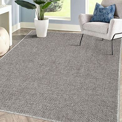 Glowsol Solid Modern Area Rug Machine Washable Chenille Carpet Mat For Home Decor