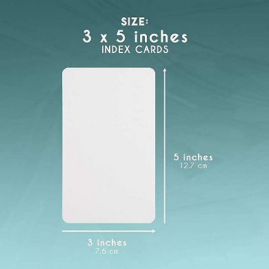 200-piece Dry Erase Blank Playing Card Reusable Flash Cards For Diy Game 3"x5"