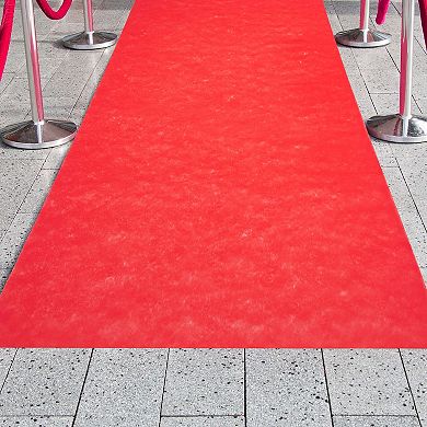 Red Carpet For Prom, Wedding, Celebrations, 3 X 50 Feet (40gsm Thickness)