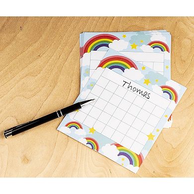60pc Colorful Rainbow Desk Incentive Chart For Classroom, 5.25 X 6"