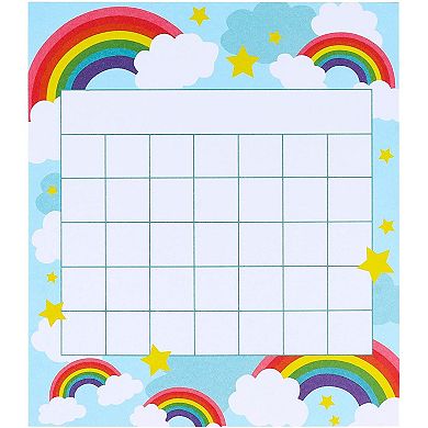 60pc Colorful Rainbow Desk Incentive Chart For Classroom, 5.25 X 6"