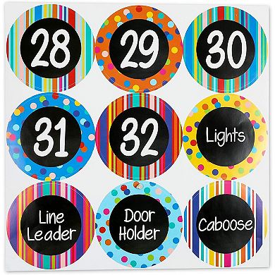 Number Stickers For The Office, Classrooms (4 Inches, 36 Pack)