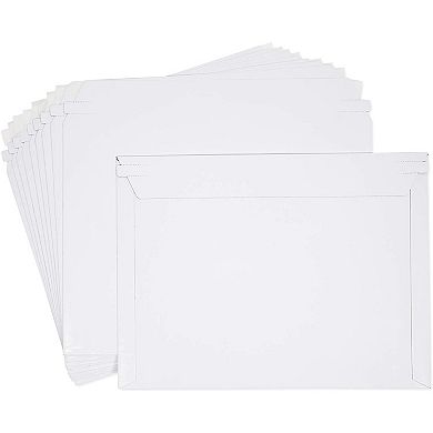 100 Pack Rigid Mailing Envelopes, Stay Flat Cardboard Mailer, 9.5 X 12.5 In