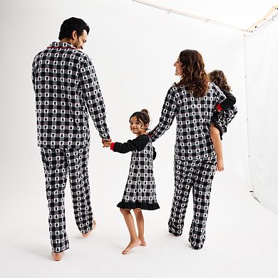 Toddler Girl Jammies For Your Families?? Winter Plaid Nightgown & Matching Doll Gown