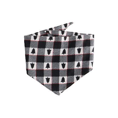 Pet Jammies For Your Families® Winter Plaid Pet Bandana