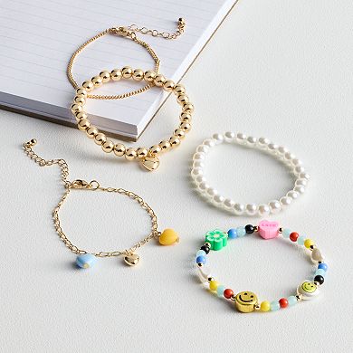 Girls Limited Too 5-Piece Bracelet Set