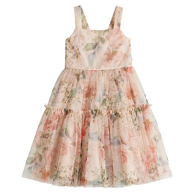 Girls 7-16 Bonnie Jean Mesh Tiered Dress