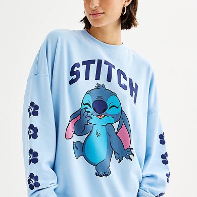 Disney's Lilo & Stich Cute Pose Juniors' Graphic Pullover