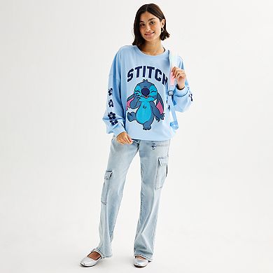 Disney's Lilo & Stich Cute Pose Juniors' Graphic Pullover