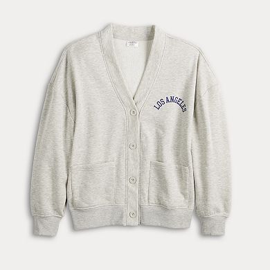 Juniors' Los Angeles Athletic Department Graphic Cardigan