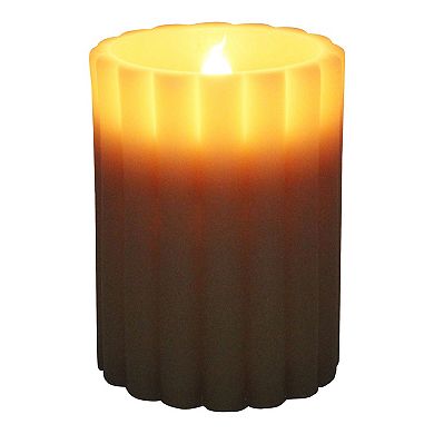 Sonoma Goods For Life 4-in. Natural Ribbed LED Candle