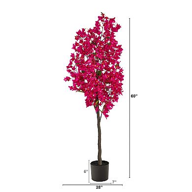 5' Bougainvillea Artificial Tree