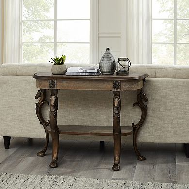 Linon Flicka Console Table With Horse Legs